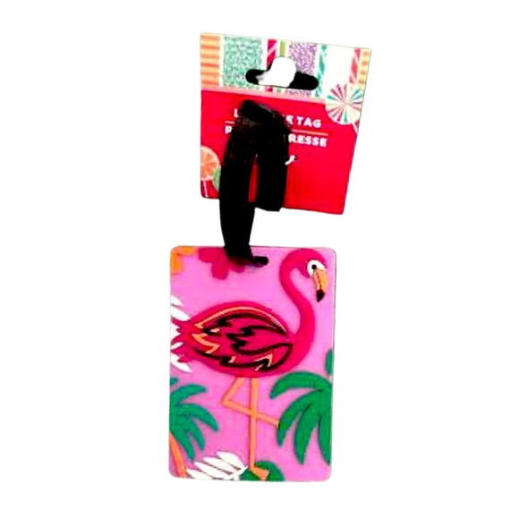 FLAMINGO LUGGAGE TAG NWT - Picture 2 of 7